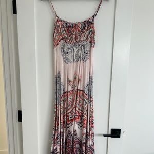 Maui print maxi sun dress